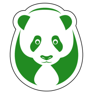 Big Panda Sticker (Green)